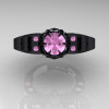 Art-Masters-Winged-Skull-14K-Black-Gold-1-Carat-Light-Pink-Sapphire-Engagement-Ring-R613-14KBGLPS-T