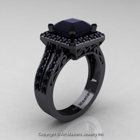 Art_Deco_14K_Black_Gold_3_0_Ct_Royal_Emerald_Cut_Black_Diamond_Engagement_Ring_Wedding_Ring_R262_14KBGBD_P_jpg-100751-500×500