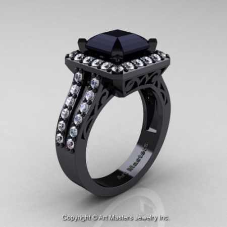 Art_Deco_14K_Black_Gold_3_0_Ct_Royal_Emerald_Cut_Black_and_White_Diamond_Engagement_Ring_Wedding_Ring_R262_14KBGDBD_P_jpg-100761-500×500