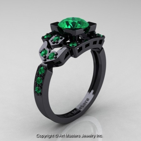 Classic_14K_Black_Gold_1_0_Ct_Emerald_Engagement_Ring_Wedding_Ring_R510_14KBGEM_P_jpg-100380-500×500