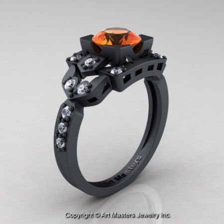 Classic_14K_Flat_Black_Gold_1_0_Ct_Orange_Sapphire_Diamond_Engagement_Ring_Wedding_Ring_R510_14KFBGDOS_P_jpg-100648-500×500