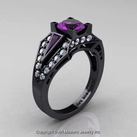 Classic_Edwardian_14K_Black_Gold_1_0_Ct_Amethyst_Diamond_Engagement_Ring_R285_14KBGDAM_P_jpg-100979-500×500