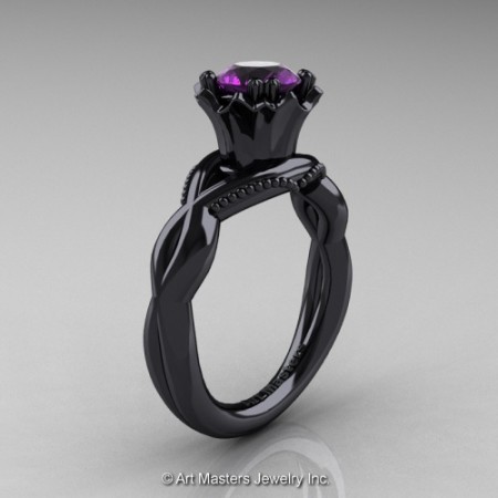 Faegheh_Modern_Classic_14K_Black_Gold_1_0_Ct_Amethyst_Solitaire_Engagement_Ring_R290_14KBGAM_P_jpg-101010-500×500