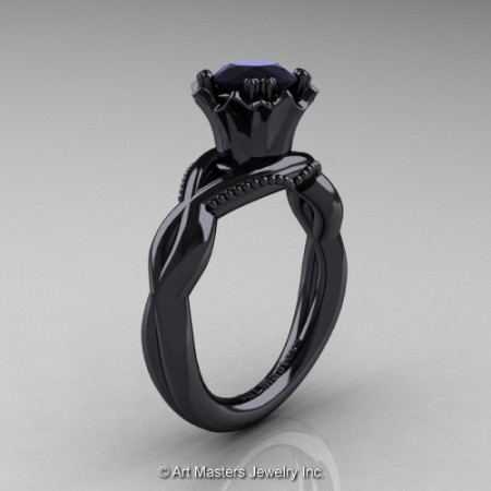 Faegheh_Modern_Classic_14K_Black_Gold_1_0_Ct_Black_Diamond_Solitaire_Engagement_Ring_R290_14KBGBD_P_jpg-101017-500×500