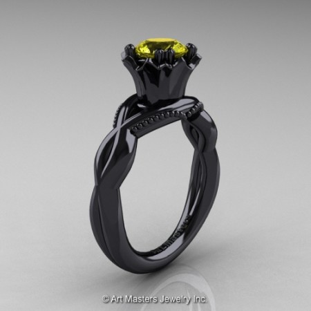 Faegheh_Modern_Classic_14K_Black_Gold_1_0_Ct_Yellow_Sapphire_Solitaire_Engagement_Ring_R290_14KBGYS_P_jpg-101033-500×500