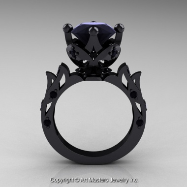 Modern_Antique_14K_Black_Gold_Black_Diamond_Solitaire_Wedding_Ring_R214_14KBGBD_F_jpg-100847-380×380