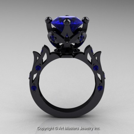 Modern_Antique_14K_Black_Gold_Blue_Sapphire_Solitaire_Wedding_Ring_R214_14KBGBS_F_jpg-100785-500×500