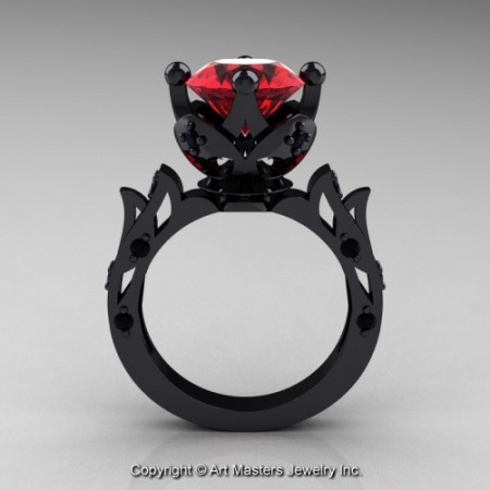 Modern_Antique_14K_Black_Gold_Ruby_Black_Diamond_Solitaire_Wedding_Ring_R214_14KBGBDR_F_jpg-100827-500×500