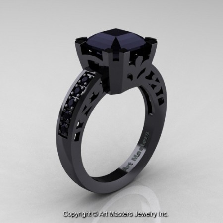 Modern_Art_Deco_14K_Black_Gold_3_0_Ct_Royal_Emerald_Cut_Black_DIamond_Accent_Solitaire_Ring_R680_14KBGBD_P_jpg-100717-500×500