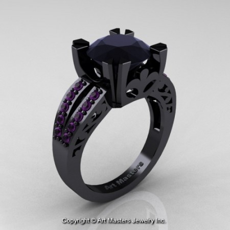 Modern_Vintage_14K_Black_Gold_3_Ct_Black_Diamond_Amethyst_Solitaire_Ring_R102_14KBGAMBD_P_jpg-100543-500×500