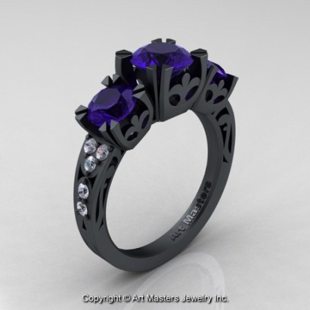 Modern_Vintage_14K_Flat_Black_Gold_2_0_Ct_Three_Stone_Blue_Sapphire_Diamond_Solitaire_Ring_R522_14KFBGDBS_P_jpg-100557-500×500